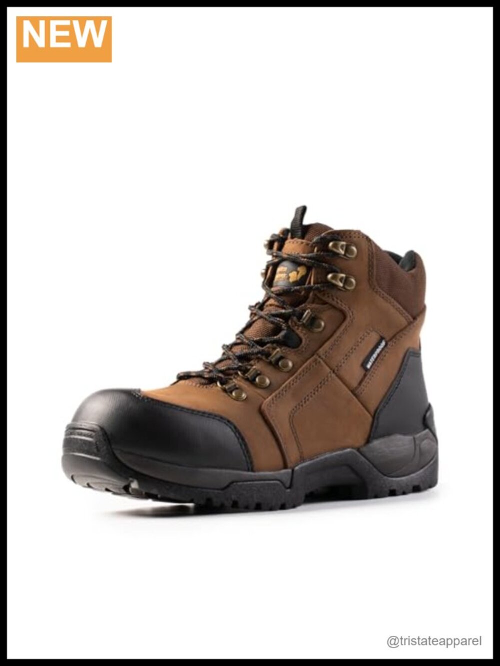 Waterproof Composite Toe Work Boots 6 Inch Leather EH Rated